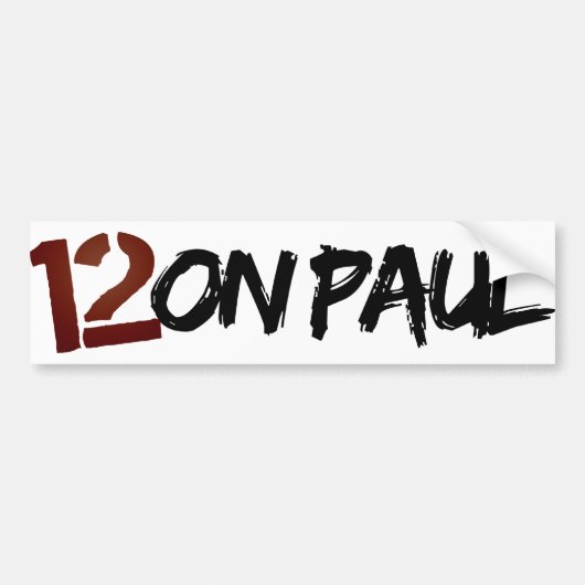 12. over Paul Bumpersticker (Voorkant)
