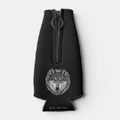 12 oz Flessenkoeler - Istas van Wolf Mtn Sanctuary Flesjeskoeler (Achterkant)