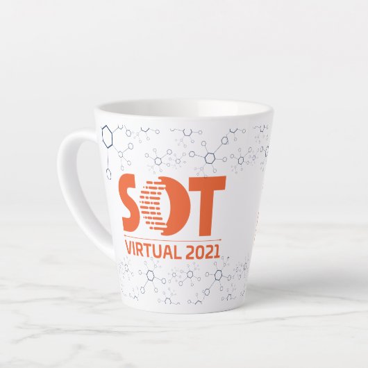 12 oz Latte Mok - Jaarlijkse vergadering 2021 (Mol (Linkerhoek)