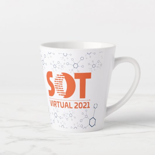 12 oz Latte Mok - Jaarlijkse vergadering 2021 (Mol (Rechts)
