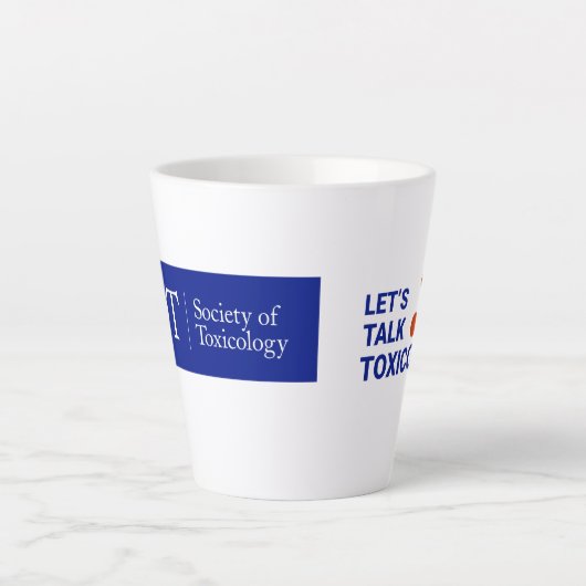 12 oz Latte Mok - Laten we praten over toxicologie (Voorkant)