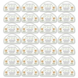 12 oz Skep vorm Honing label met Zonnebloem Groen