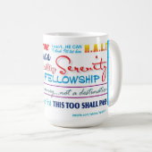 12 pas slogans sobriété mug 25z (Devant droit)