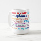 12 pas slogans sobriété mug 25z (Devant gauche)