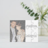 12 pc Photo personnalisée "Faux" Puzzle Invitation (Debout devant)