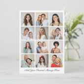 12 Photo Collage Ajoutez Votre Propre Carte De Voe (Debout devant)