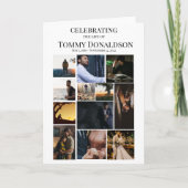 12 Photo Collage carte funéraire (Devant)