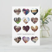 12 Photo Collage de coeur Carte d'amour Saint-Vale (Debout devant)