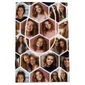 12 Photo Collage - funky hexagon honingraat Medium Cadeauzakje (Voorkant)