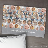 12 Photo Collage - funky hexagon honingraatpatroon Kussensloop