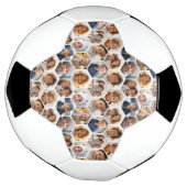 12 Photo Collage - funky hexagon honingraatpatroon Voetbal (Gedraaid)