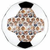 12 Photo Collage - funky hexagon honingraatpatroon Voetbal (Voorkant)