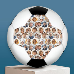 12 Photo Collage - Hexagon honeycomb motif