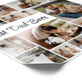 12 Photo Collage Meilleur Papa Jamais Photo Élargi (Coin)