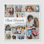12 Photo Collage Meilleurs Amis Carte magnétique (Devant)