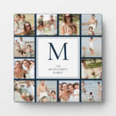 12 Photo Collage Photos de famille Plaque (Devant)