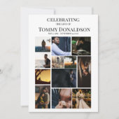 12 Photo Collage Plain Texte Programme funéraire (Devant)