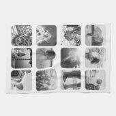 12 Photo Kitchen Serviette Modèle grille arrondie  (Horizontal)