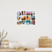 12 Photo Poster Modèle Grille Arrondi Mur de cadre (Cuisine)