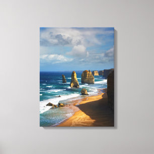 12 postzegels, Australië Canvas Afdruk
