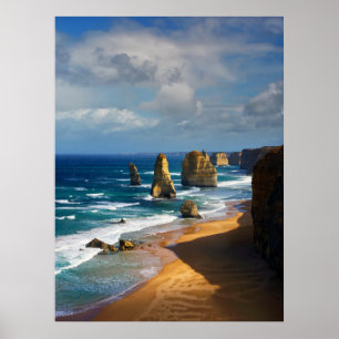 12 postzegels, Australië Poster