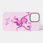 12 Pro Filles singe violet et rose nom coque iphone 5 (Verso Horizontal)