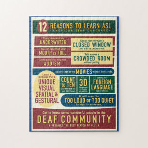 12 raisons d'apprendre l'ASL. Puzzle