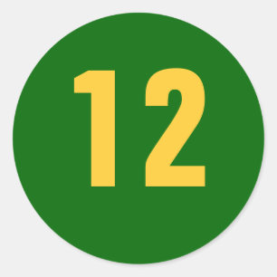 12 RONDE STICKER