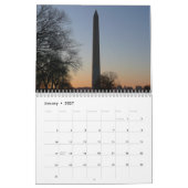 12 Scènes du Calendrier de Washington DC (Jan 2027)