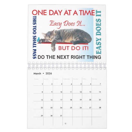 12 slogans de sobriété en 12 étapes calendrier 202 (Mar 2026)