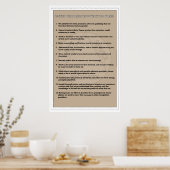 12-stap gamers Addiction Recovery Poster (Keuken)