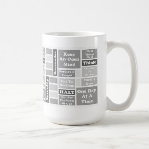 12-stap Slogan-Mok Koffiemok