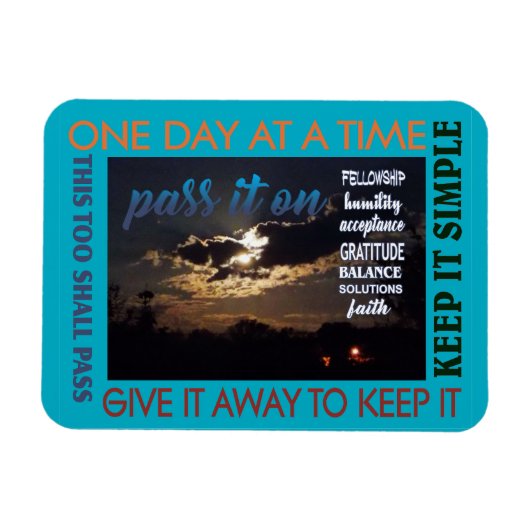 12 stappen herstel geef het op magneet 25 (Horizontaal)