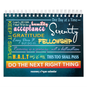 12 stappen herstel slogans kalender 23