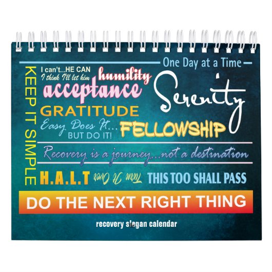 12 stappen herstel slogans kalender 23 (Hoes)