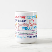 12 stappen nuchterheid slogans mok 25z3 (Center)