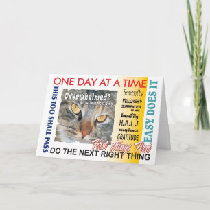 12 stapsgewijze herstelslogans kaart