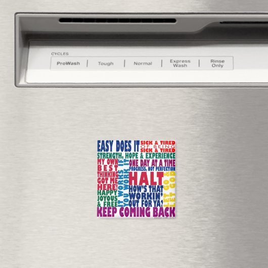 12 stapslogans magneet (Insitu (Vaatwasser))