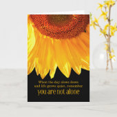 12 Step Recovery Encouragement Sunflower Kaart (Gele Bloem)