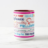 12 step recovery slogans mug 25z-pink (Centre)