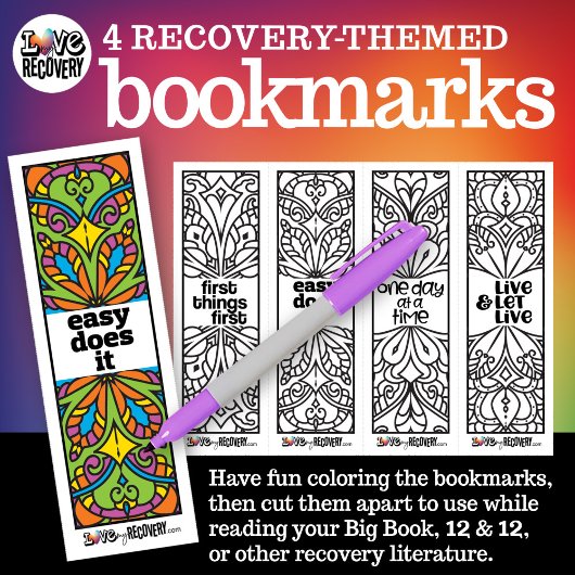 12-Step Slogans Bookmarks