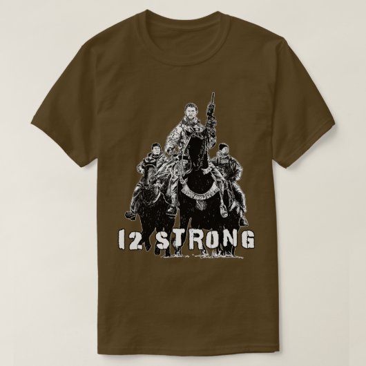 12 sterk t-shirt (Design voorkant)
