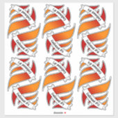 12 Stickers de nom et de confirmation (Feuille)