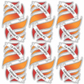 12 Stickers de nom et de confirmation (Devant)