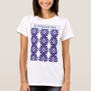 12 streng DNA stijlvol patroon T-shirt
