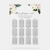 12 Tableau Boho Floral Mariage Siège Acrylique Gra (Recto)