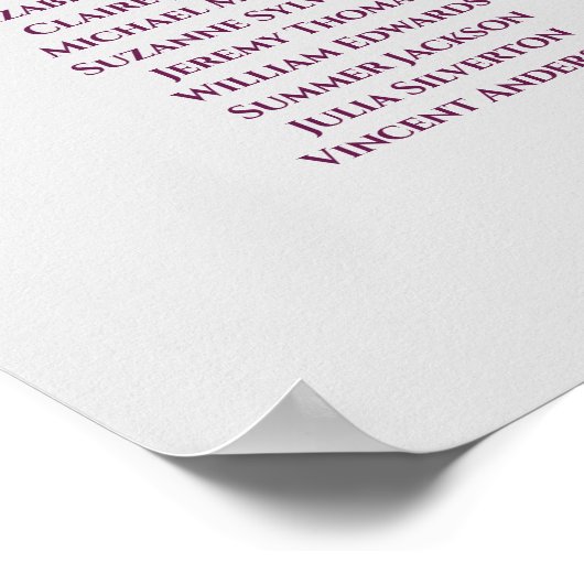 12 Tableau Magenta sur le Mariage gris Tableau de (Coin)