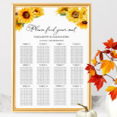12 Tableau Mariage de automne de tournesol