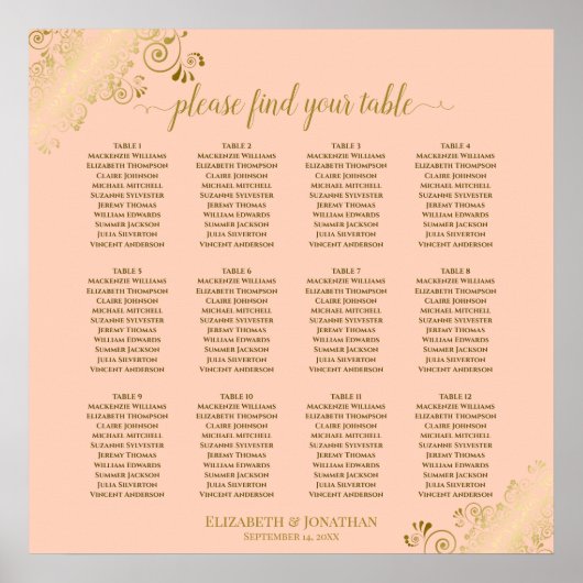 12 Tableau Poche de corail et Mariage d'or Tableau (Devant)