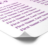 12 Tableau Sièges Modèle Parties scintillant rose (Coin)